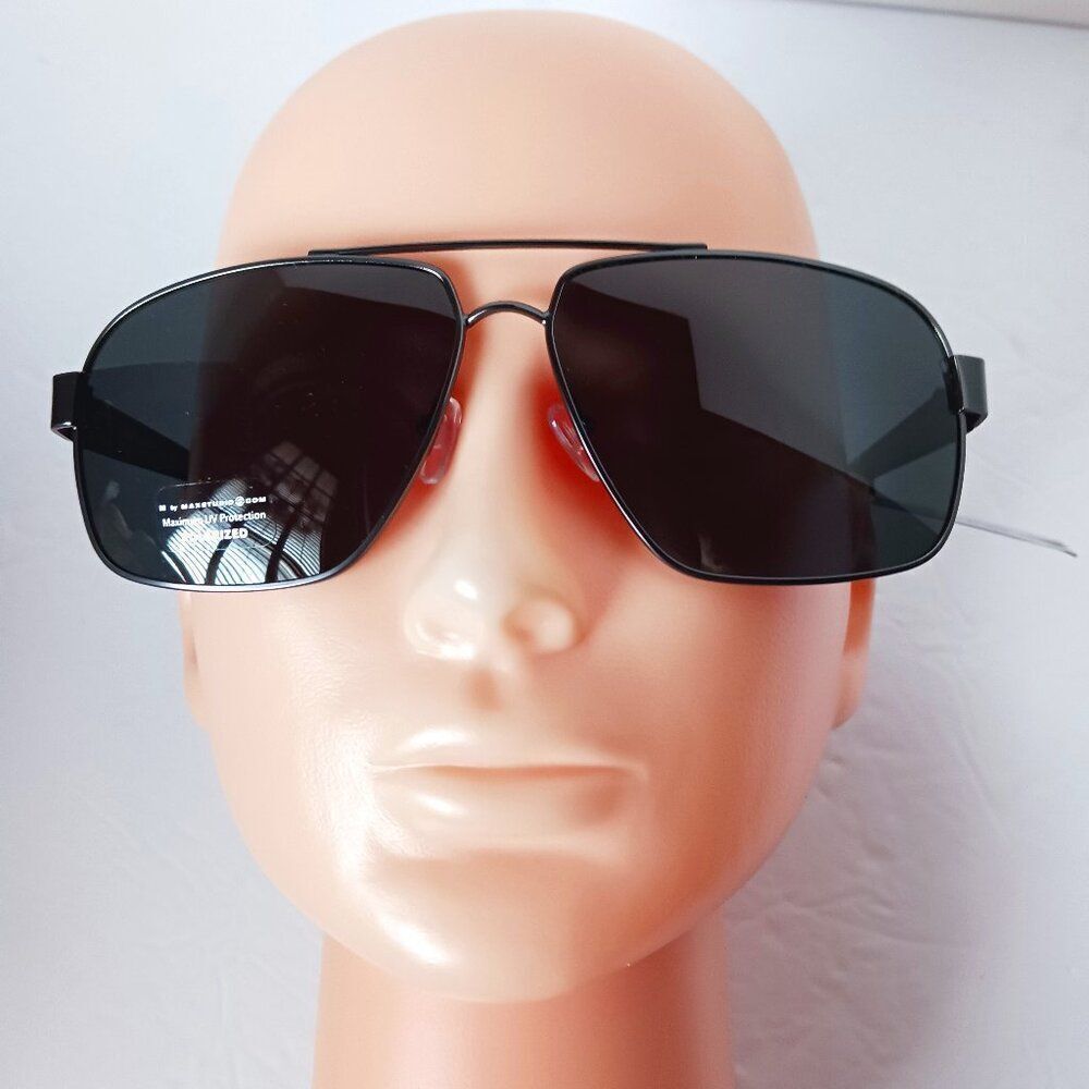 Max Studio Men Polarized Aviator Sunglasses